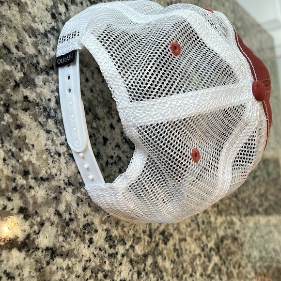 Brown and White Trucker Hat with Buffalo Logo - Picture 2 of 3